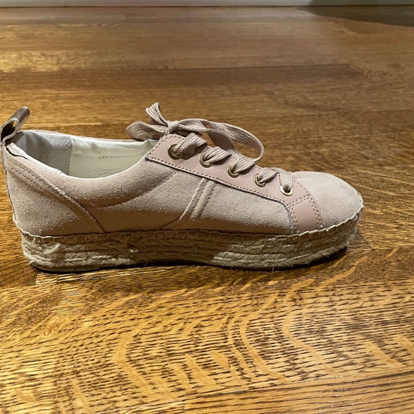 Sam Edelman Shoes - Sam Edelman Espadrille Wedge Shoe -Blush suede